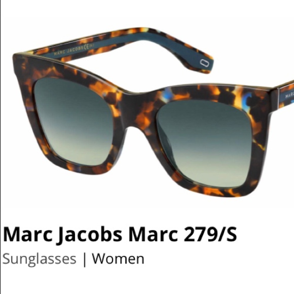 Marc Jacobs Tortoise Sunglasses with Gradient Lenses